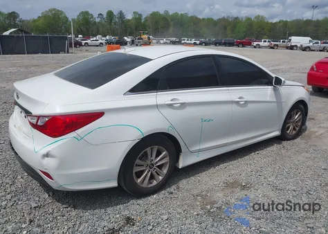 2014 Hyundai Sonata Gls z USA, uszkodzony, nr VIN 5NPEB4AC8EH873828